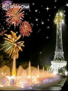 happy new year fireworks new year paris eiffle tower