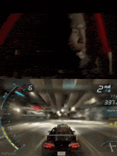 a man is driving a car in a video game with a speedometer that reads 2nd