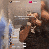 a kingvonfrmdao live broadcast shows a person talking into a microphone