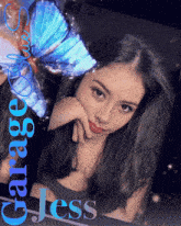 a picture of a girl with the name jess written on it