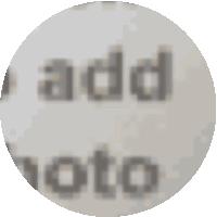 a blurred image of a circle with the words add photo on it