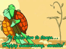 Happy Anniversary Turtles GIF - Happy Anniversary Turtles Tango GIFs