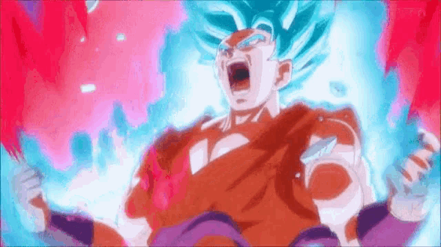 Goku super saiyan Blue kaioken ssb - Long Art