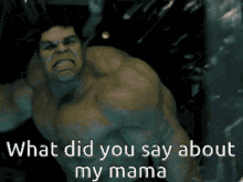 What Did You Say Mama GIF - What Did You Say Mama Hulk GIFs