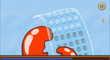 a cartoon of a crab in the water with the number 11 on the bottom right