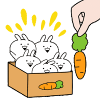 Vegetable Rabbits Sticker - Vegetable Rabbits Vegetables Stickers