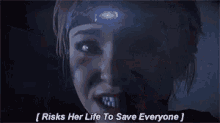 Until Dawn Risks Her Life To Save Everyone GIF - Until Dawn Risks Her Life To Save Everyone Video Game GIFs