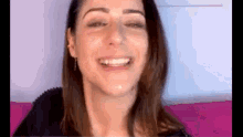 Luz Valdenebro Smile GIF - Luz Valdenebro Smile Tongue Out GIFs