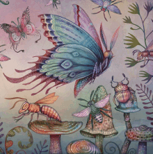 Moth Watercolor GIF