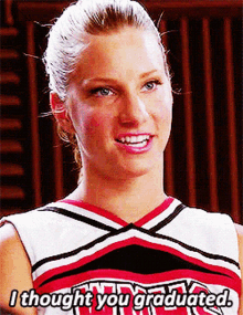 Glee Brittany Pierce GIF - Glee Brittany Pierce I Thought You Graduated GIFs
