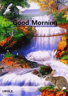 Good Morning Waterfall GIF