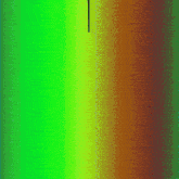a green , yellow , and red background with a black line going through it