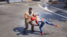 Fighting Peter Parker GIF - Fighting Peter Parker Miles Morales GIFs