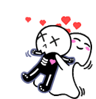 Couple Hug Sticker - Couple Hug Cuddle Stickers