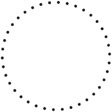 black dot dot spin circle