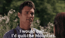 Wcth Hearties Nathan Elizabeth Love Log Seasoneight I Would Quit The Mounties GIF