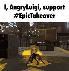 Epictakeover Angryluigi GIF - Epictakeover Angryluigi Splatoon GIFs