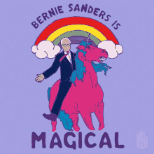 Bernie Sanders Unicorn GIF - Bernie Sanders Unicorn Bernie Sanders Is Magical GIFs