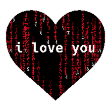 love love you matrix heart i love you
