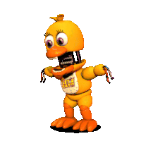 Withered Chica Fnaf World Sticker - Withered Chica Withered Chica Stickers