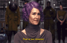 Star Wars Vice Admiral Holdo GIF - Star Wars Vice Admiral Holdo That Is Our Mission GIFs