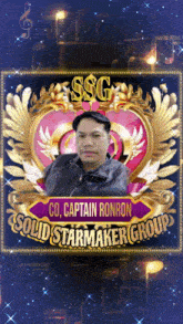 a picture of a man named captain ronron from solid starmaker group