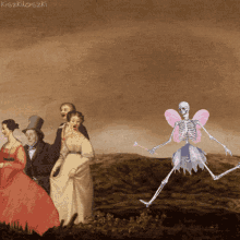 Fairy Skeleton GIF - Fairy Skeleton Chasing GIFs