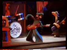 Gumby Playing Guitar GIF - Gumby Playing Guitar The Gumbys GIFs