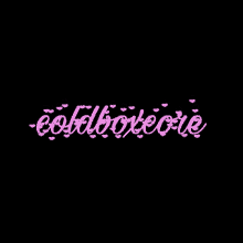 the word coldboxcore is surrounded by pink hearts