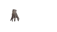 a close up of a hand pointing to the left