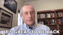 Its Great To Be Back Matt Ginsberg GIF - Its Great To Be Back Matt Ginsberg Startalk GIFs