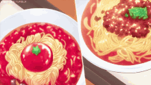spaghetti pasta pasta day anime food