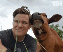 Pose Take A Picture GIF - Pose Take A Picture With Cow GIFs