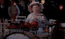 Pollyanna Granny Drummer GIF - Pollyanna Granny Drummer Old Movies GIFs
