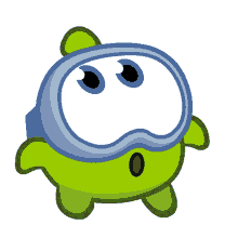 amazed nibble nom om nom and cut the rope surprised baffled
