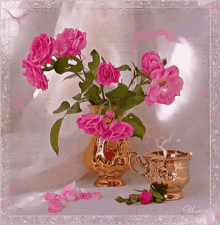 Flower Pot Pink GIF - Flower Pot Pink Flowers GIFs