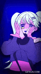 a gif from gifrun.com shows a girl making a face
