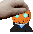 Star Pumpkin Man Twitch Sticker