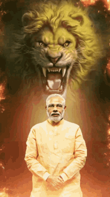 Narendra Modi Lion GIF - Narendra Modi Modi Lion GIFs