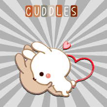 Bunnies Love Cuddle GIF - Bunnies Love Cuddle On Top GIFs