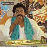 when you are full but still continues to eat singamuthu comedian comedy gif