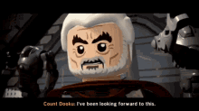 Lego Star Wars Count Dooku GIF - Lego Star Wars Count Dooku Ive Been Looking Forward To This GIFs