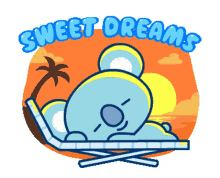 bt21 sweet dreams vacation island life koya