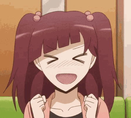 happy anime face gif