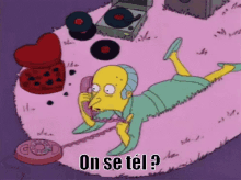 Tél On Se Tél Appel Téléphone Mr Burns Simpsons Parler Blabla GIF - Call Phonecall GIFs