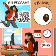 monday back to work weekend over in a blink of an eye