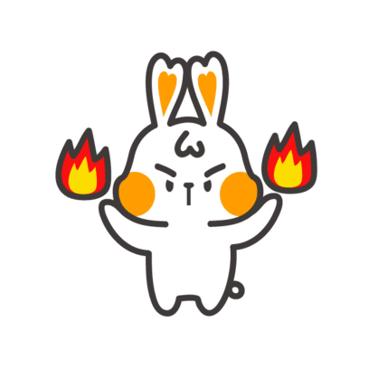 White Rabbit Sticker - White Rabbit Firen Stickers