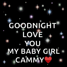 goodnight sparkles love you stars love