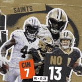 New Orleans Saints (13) Vs. Cincinnati Bengals (7) Second Quarter GIF - Nfl National Football League Football League GIFs