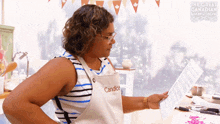 Taking A Deep Breath Candice Riley GIF - Taking A Deep Breath Candice Riley The Great Canadian Baking Show GIFs